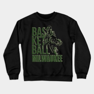 Milwaukee  basketball Crewneck Sweatshirt